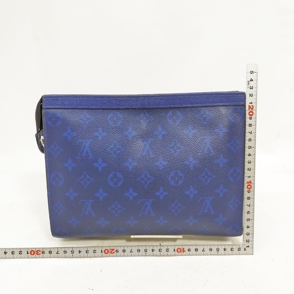 LouisVuitton Eclipse Pochette Voyage Blue Taigarama - Picture 2 of 9